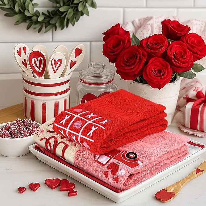 3 Pcs Valentine's Day Hand Towels - Image 4