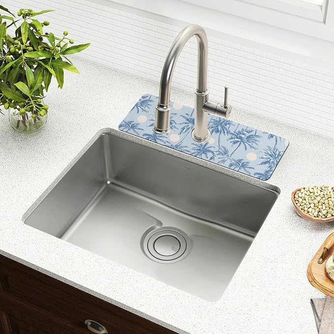 Kitchen Sink Splash Guard 2 PCS 30 Inch Sink Faucet Mat Splash Guard - Image 6