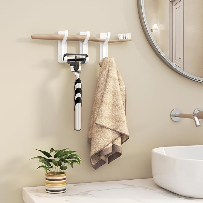 niffgaff Wall Hooks for Coat and Towel: 13lb Adhesive Door Hanger Stick On - Image 8