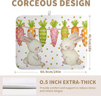 Easter Spring Dish Drying Mats Cute Bunny Dish Mat Easter colorful Carrots - Image 4