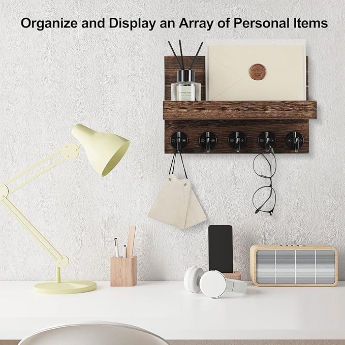 Key Holder for Wall, Decorative Key and Mail Holder - Image 5