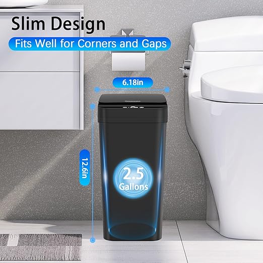 3 Pack Automatic Small Bathroom Trash Can - Image 3
