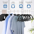 IEOKE Velvet Hangers 50 Pack: Felt Clothes Hangers Heavy Duty Shirt Sweater - Image 2