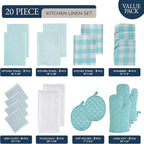 LANE LINEN Kitchen Towels and Dishcloths Sets - Image 2