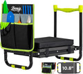 10.8” Wide Garden Kneeler and Seat, Heavy Duty Foldable Gardening Stool with Tool Belt Pouch, Included Thickened Kneeling Pad, Portable Gardening Bench Chair for Seniors & Parents by LOENIY