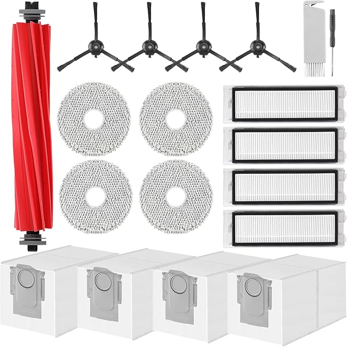 Accessories Kit Replacement for Roborock Q Revo/Qrevo 2R3W, QX Revo/QRT78 Robot by SPOFAN