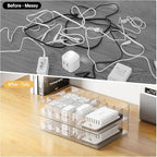 2Pcs Cable Charger Organizer Box, Large Cords Storage Organizer - Image 5
