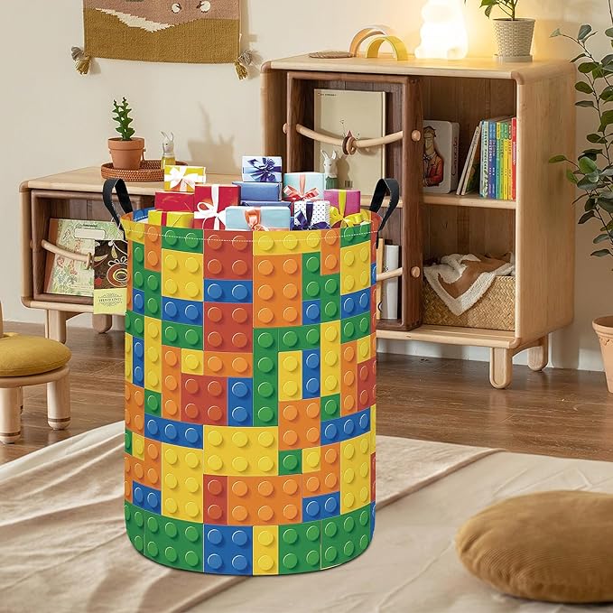HUNRUNG Laundry Hamper, Large Canvas Fabric Lightweight Storage Basket Toy - Image 7