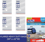 Hefty Vacuum Bags for Clothes 4 Pack, Space Saving Large Vacuum Storage Bags - Image 3