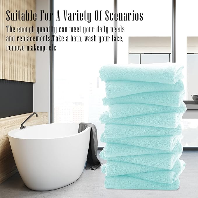 TENSTARS 12 Pack Premium Washcloths Set - Image 7
