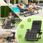 Suteck Zero Gravity Chair, Reclining Camping Lounge Chair w/Removable Cushion, Upgraded Lock and Cup Holder, Reclining Patio Chairs Folding Recliner for Indoor and Outdoor - Image 7