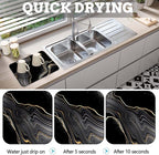 MCALK Marble Black Dish Drying Mat - Image 2