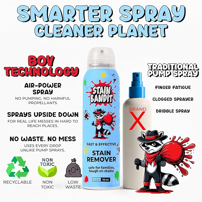 Stain Remover Spray | Non-Toxic Stain Remover Family Safe Formula | - Image 5