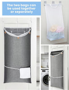 NiHome XXL Hanging Laundry Hamper Bag 39.4"x22.4" - Image 2