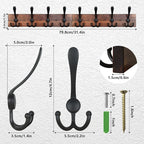 IBosins Wall Mounted Coat Rack, 31-2/5'' Long, Entryway Hanging Rack, Metal - Image 2