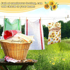 2 Pcs Clothespin Bag with Hanging Hook Waterproof Laundry 13" x 12" Clothes Pin - Image 5