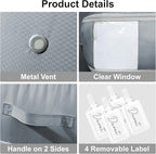 DIMJ Comforter Storage Bag - 110L Ultra Space Saving Self Compression Organize - Image 6