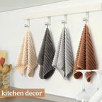 4 Pcs Hand Towel for Bathroom 14 x 30 Inch Neutral Microfiber Quick Dry - Image 4