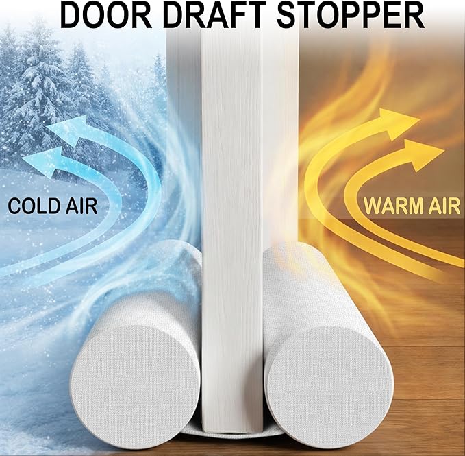 MAXTID White Door Draft Stopper Adjustable 32 - Image 2
