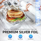 500 Count Pre-Cut Aluminum Foil Sheets, 9” Heavy Duty Pop Up Foil Sheets - Image 2