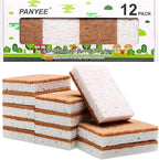 Natural Sponge Kitchen 12Pack, Eco Friendly Non-Scratch Scrub Sponge, by PANYEE