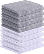 Homaxy 100% Cotton Terry Kitchen Towels, Checkered Designed, Soft and Super by Homaxy