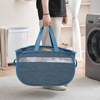 Collapsible Laundry Baskets, Foldable Tear Proof Pop Up Hamper - Image 4