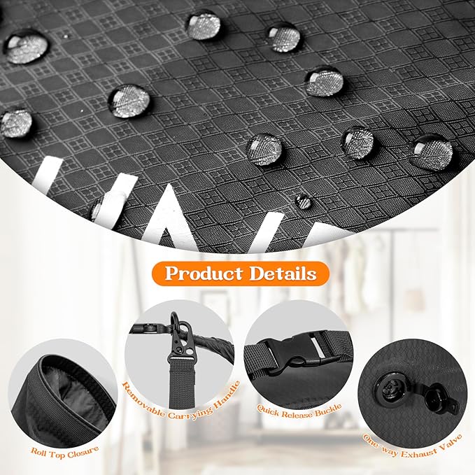 Compression Laundry Bag for Travel, Dirty Clothes Travel Laundry Bag, - Image 5