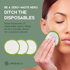 Greenzla Reusable Makeup Remover Pads Washable Laundry Bag & Round Box - Image 3