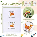 R Horse Funny Corgi Kitchen Dish Towels - Image 2