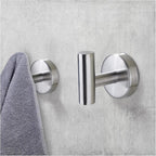 Towel Hook for Bathroom, Screw Mount Heavy Duty Wall Hooks, Stainless Steel by Bntuk