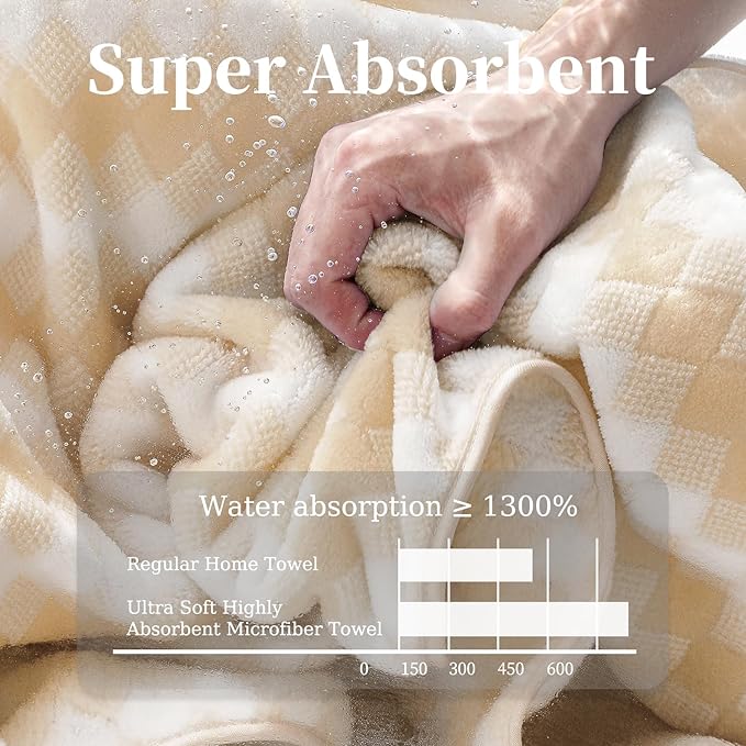 8 Piece Bathroom Towel Set |2 Oversized Bath Towels, 2 Hand Towels, 4 - Image 7