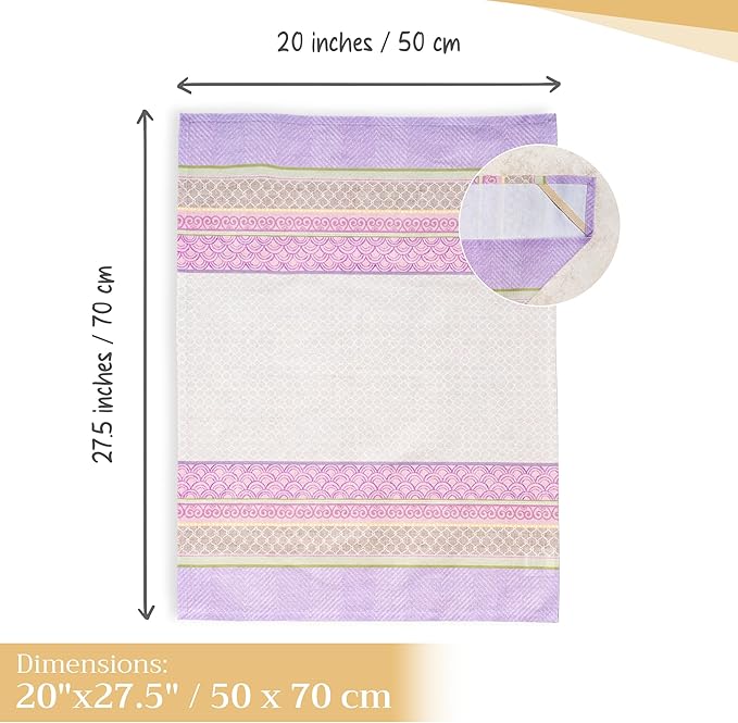 Maison d' Hermine Kitchen Towels Set of 3 100% Cotton 27.50" x 20" Reusable - Image 4