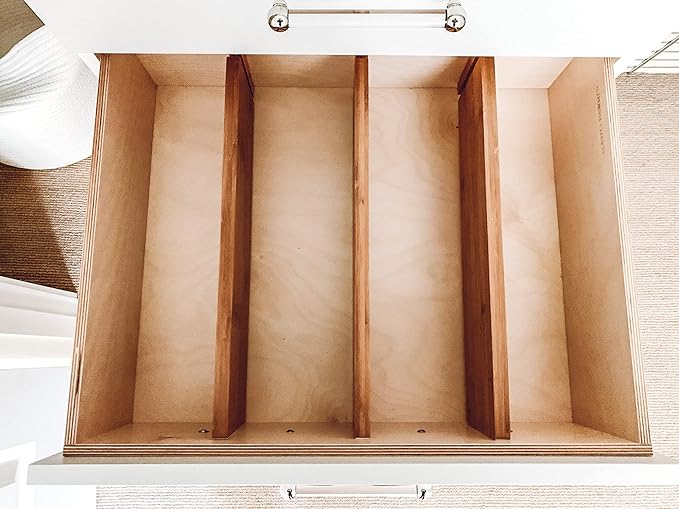 Lipper International 8897 Bamboo Wood Custom Fit Adjustable Deep Kitchen Drawer - Image 3