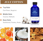 July Cotton Reed Diffuser Set, 3.7 Oz Aromatherapy Scented Oil Diffuser Sticks - Image 3