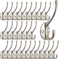 IBosins 30 Pack Heavy Duty Dual Coat Hooks Wall Mounted by IBosins