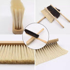 Wooden Bench Brush with Soft Bristles – 2 Pack Wide Table & Counter Dusting - Image 3