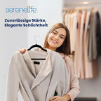 SereneLife Premium Non-Slip Velvet Hangers-Space Saving Heavy Duty Slim Suit - Image 10