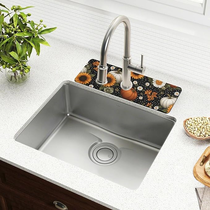 Kitchen Sink Splash Guard 1 PC 30 Inch Sink Faucet Mat Splash Guard - Image 6