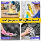 HOMERHYME Microfiber Cleaning Cloth, 200 Pack Grey Cleaning Rags Microfiber - Image 6