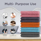 DecorRack 20 Pack 100% Cotton Wash Cloth, Luxurious Soft, 12 x 12 inch Ultra - Image 3