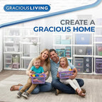 Gracious Living 4 Shelf Knect-A-Shelf Ventilated Light Duty Storage Home Organizer with Adjustable Shelves for Garage, Basement, and Laundry, White - Image 6