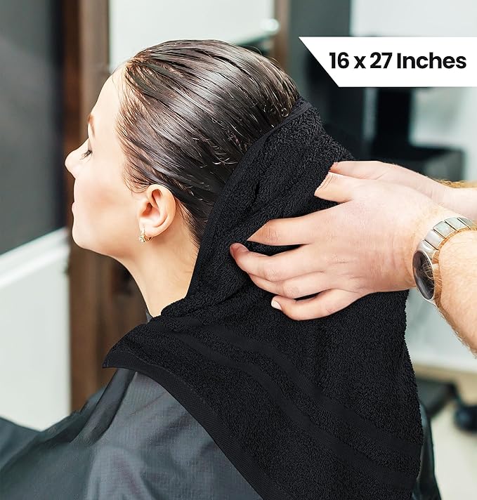 Utopia Towels Cotton Bleach Proof Salon Towel 16 by 27 inches, Bleach Safe Gym - Image 2