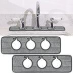 2 Pcs Faucet Mat for Kitchen Sink Splash Guard for Kitchen Sink Faucet Dish by Teenyyou