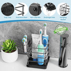 Toothbrush Holders for Bathrooms, Stainless Steel Toothbrush and Toothpaste - Image 6
