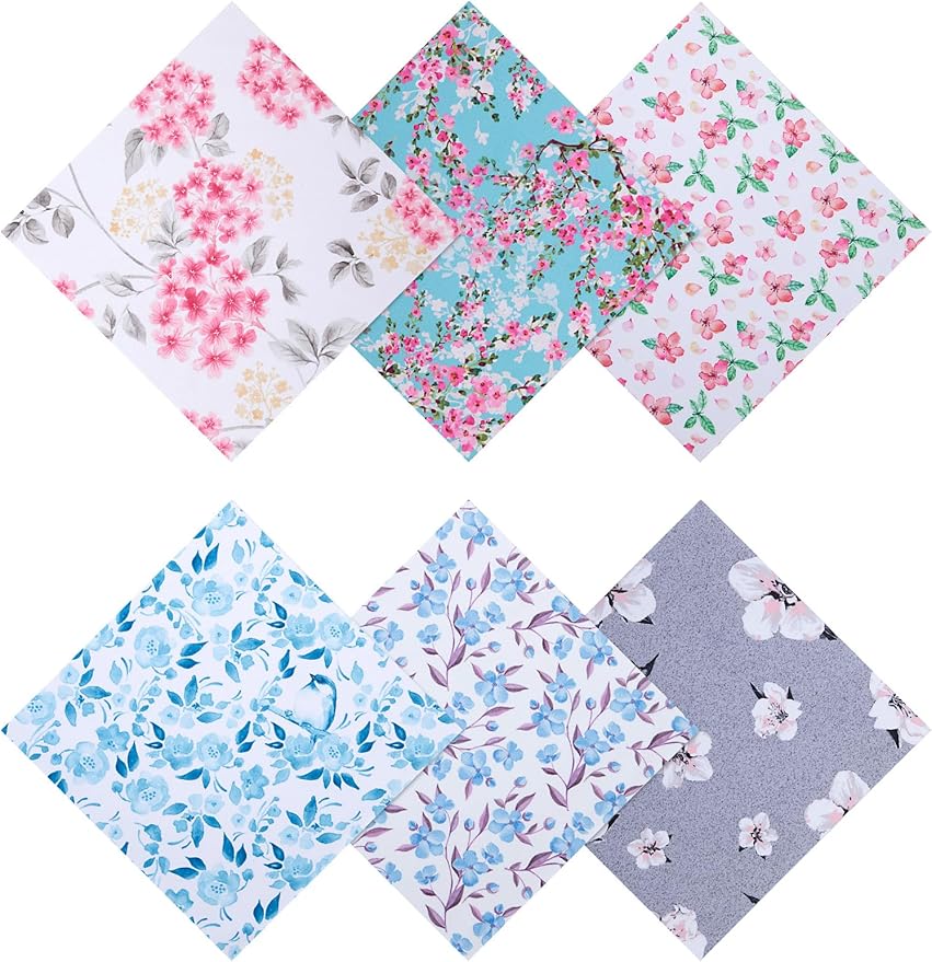 6PCS Thickened Glasses Cleaning Cloth Elegant Flower Design Microfiber Cleaning by BszykzDXI