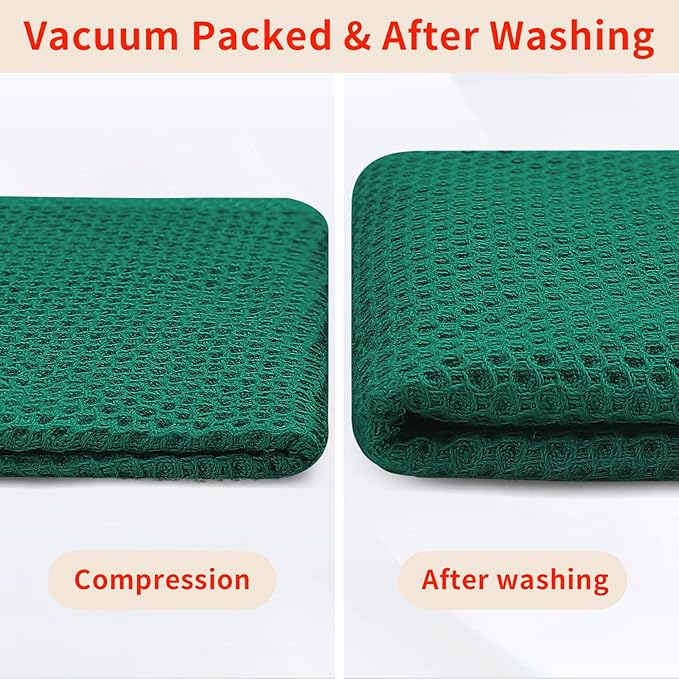 Homaxy 100% Cotton Waffle Weave Kitchen Dish Cloths, Ultra Soft Absorbent Quick - Image 7