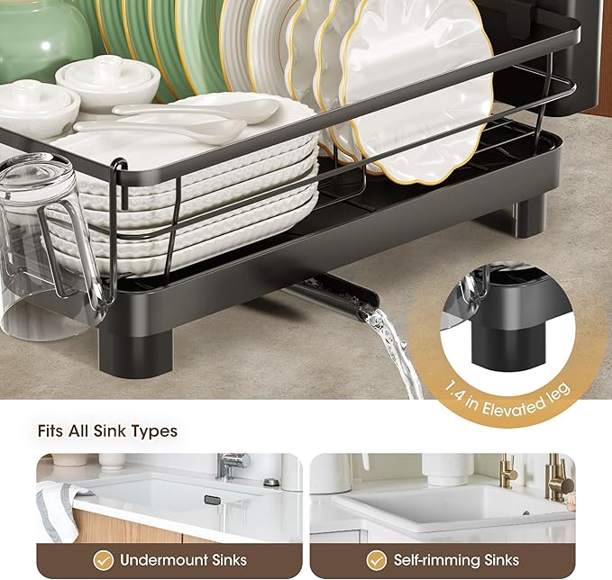 Runnatal Dish Drying Rack, Stainless Steel Dish Rack - Image 7