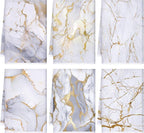 Boyiee Set of 6 Marble Kitchen Towels Gold Dish Towels Absorbent Stylish Marble by Boyiee