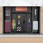 VaeFae Bamboo Drawer Organizer, Expandable Silverware Drawer Organizer - Image 6